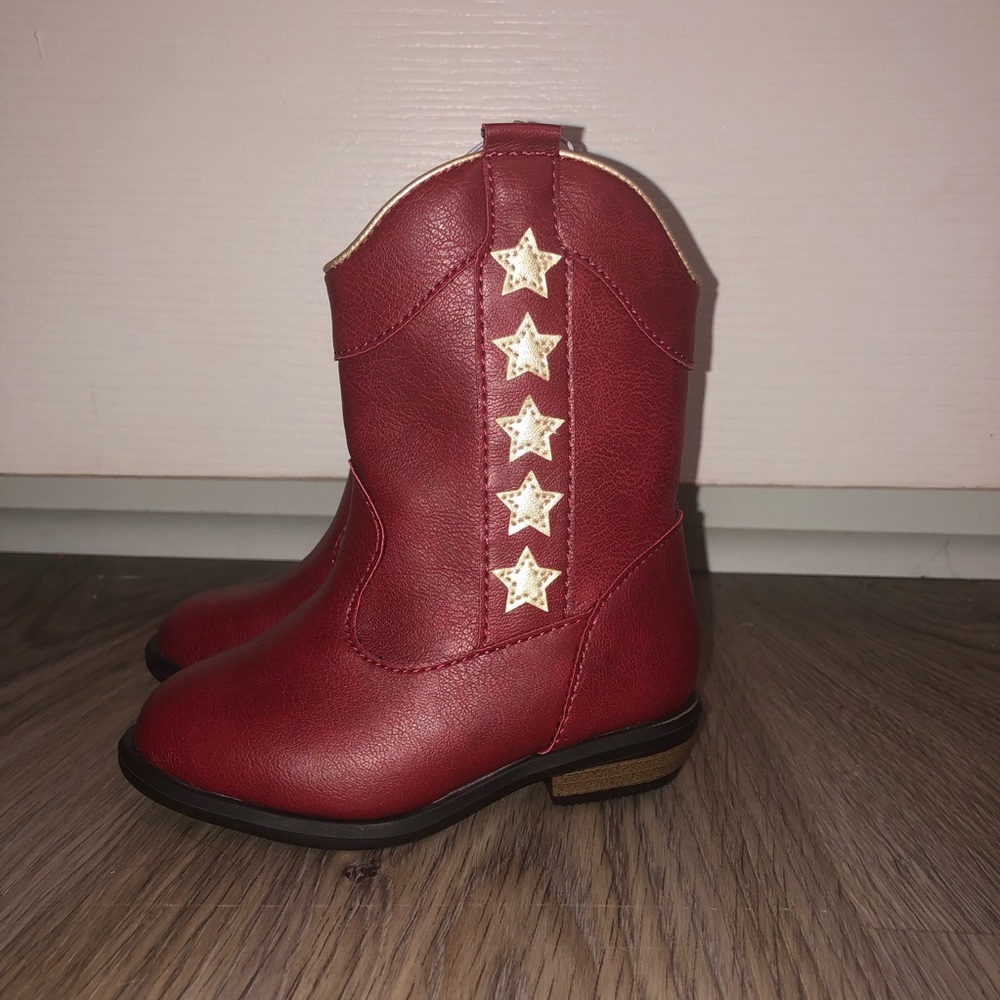 Toddler red boots